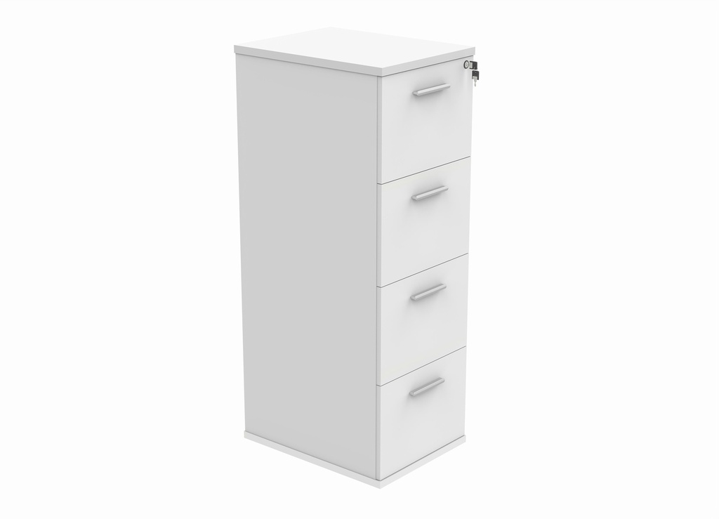 Filing Cabinet Office Storage Unit (FSC) | 4 Drawers | Arctic White