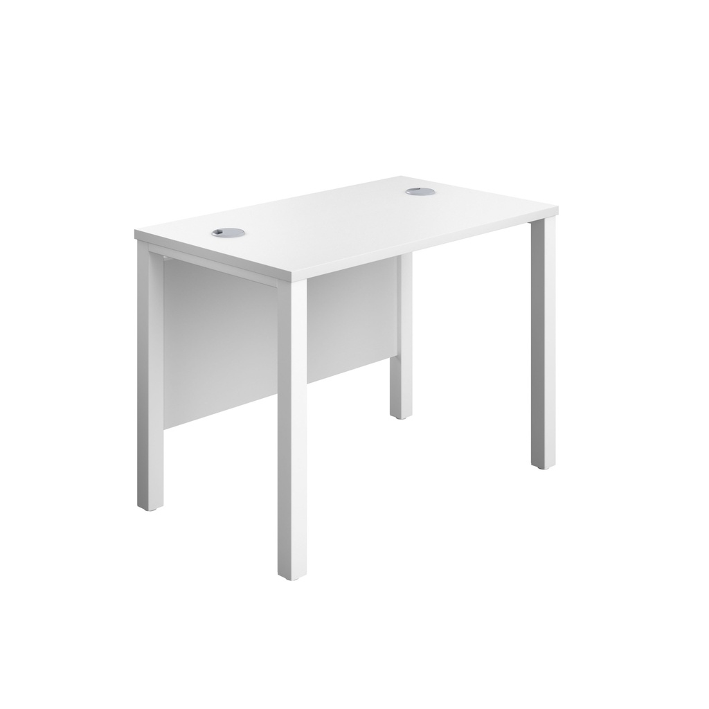 Goal Post Rectangular Desk (FSC) | 1000X600 | White/White | 