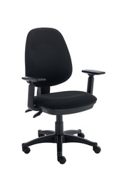 [CH0001BK+AC0002AA] Versi 2 Lever Operator Chair with Adjustable Arms