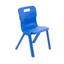 380 High Antibacterial One Piece Polypropylene Chair-Blue