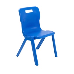 [T5-ANB2] 430 High Antibacterial One Piece Polypropylene Chair - Blue