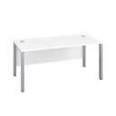 1000X600 Goal Post Rectangular Desk White-Silver