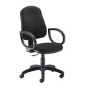 Calypso II Single Lever Chair with Fixed Arms - Black