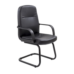 [CH0766] Canasta Visitor Pu Chair - Black