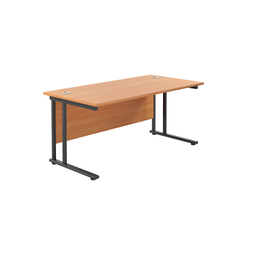 Twin Upright Rectangular Desk (FSC)